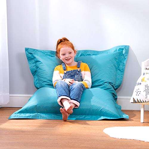 Bean Bag Bazaar Sitzsack Outdoor für Kinder, Türkis, Wasserabweisend, XXL Sitzsack Sessel für den Innen- und… – Bild 5