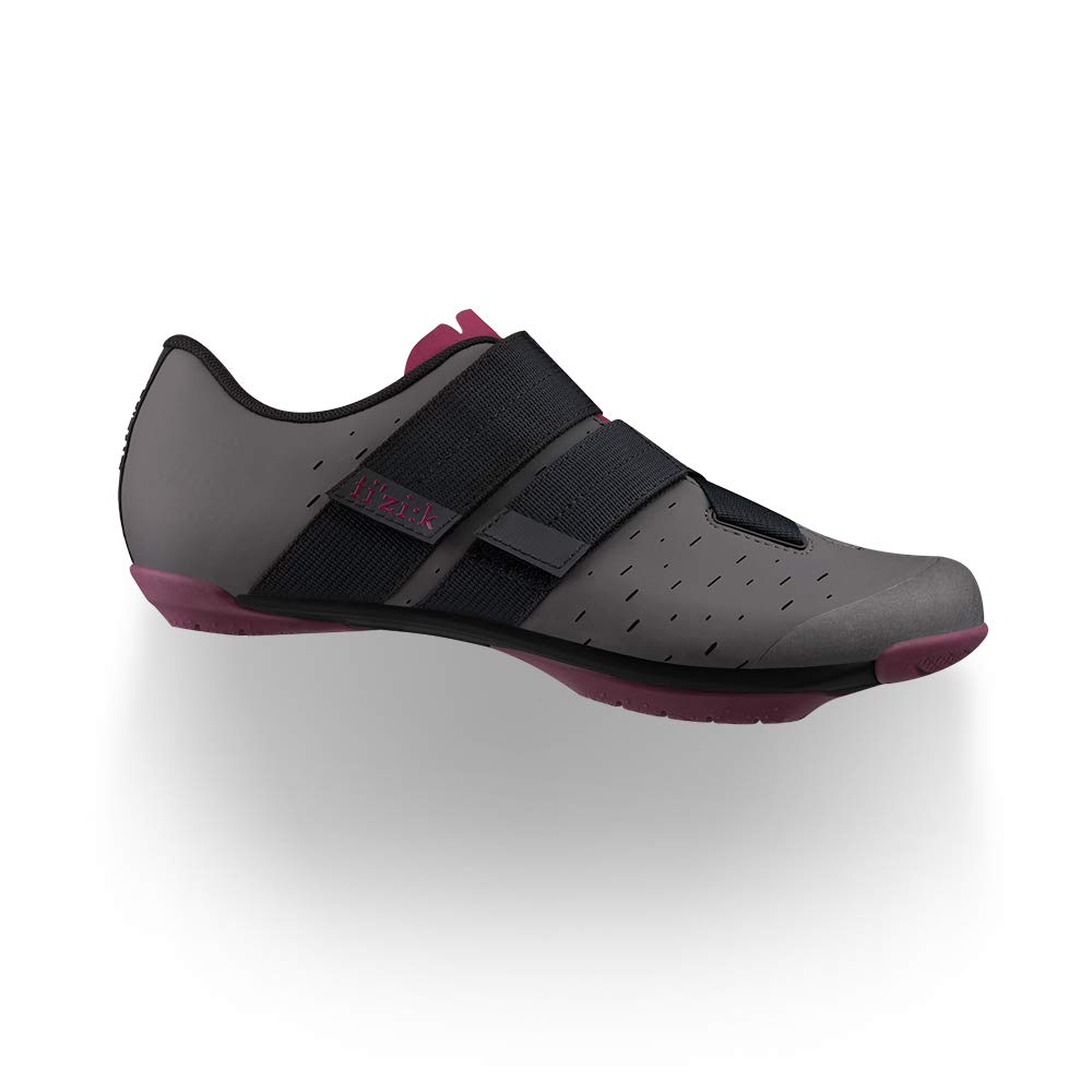 Fizik X4 Terra Powerstrap Clip-in Cycling Shoes, Anthracite/Grape, Size 45.5 EU