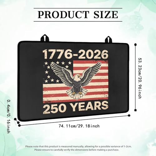 Image of 1776-2026 Glass Stove Cover Stovetop Protector Cover 4th of July Patriotic Electric Stove Top Protector Prevent Scratching Washer Dryer Counterto Cover Independent Day Home Decor