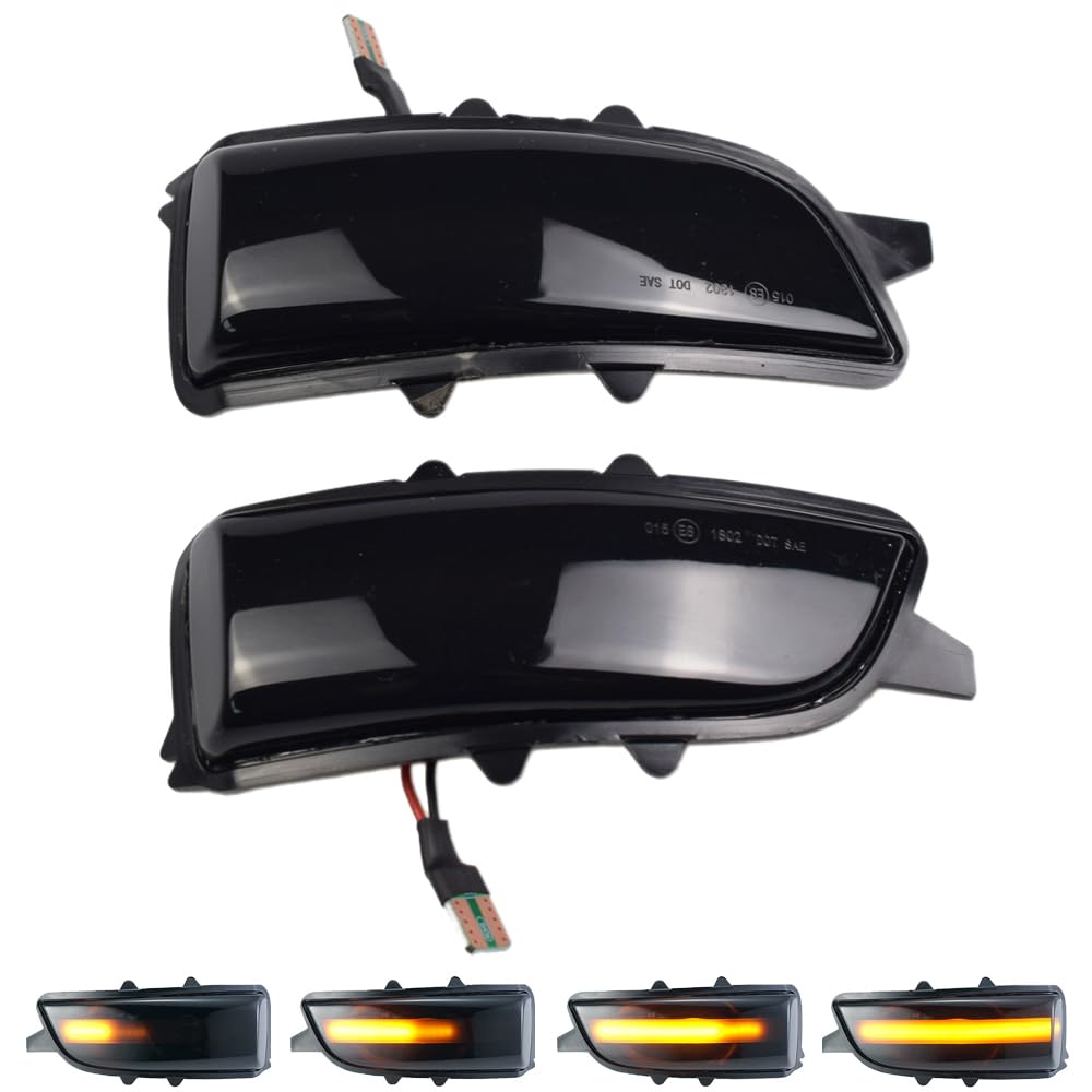 Coppia di indicatori di direzione dinamici a LED per Volvo C30 S80 2007 – 2013 S40 V50 2007 – 2012 S60 C70 V40 V70