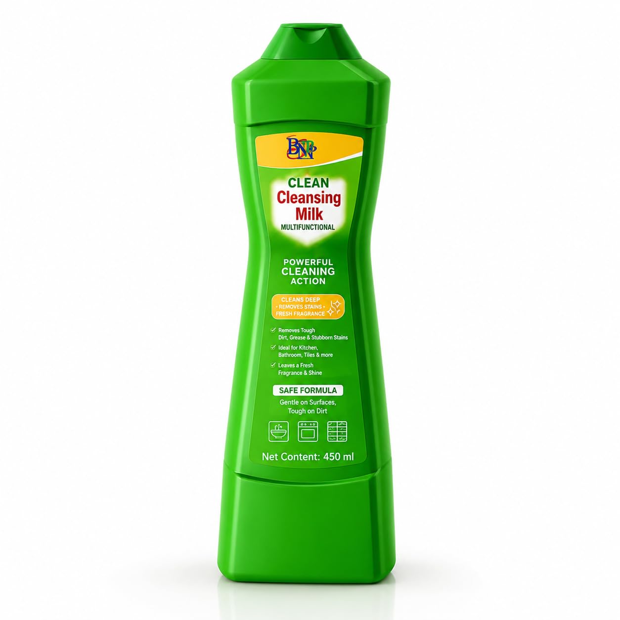 Multi Surface Cleansing Milk Cleaner 450ml for Kitchen & Bath X | Powerful multi-surface cleansing milk that removes grease, dirt and stubborn stains while leaving surfaces clean and fresh.-image-9