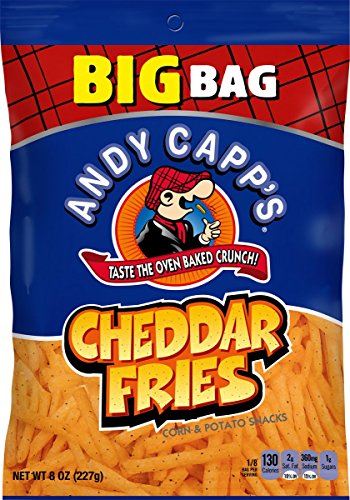 Andy Capp's Big Bag Cheddar Flavored Fries, 8 oz, 8 Pack