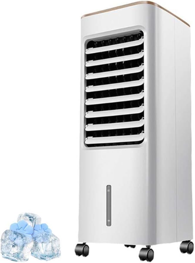 Air Cooler for Home Office Air Conditioning Fan Cooling Small Household Dormitory Mobile Air Conditioning Fan 3 speeds 5L Large Water Tank Purification And Humidification (Colour: