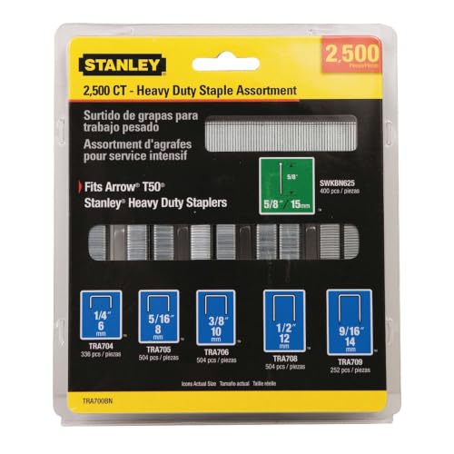 STANLEY Clous brad assortiment 2500 pcs 18/24 GA