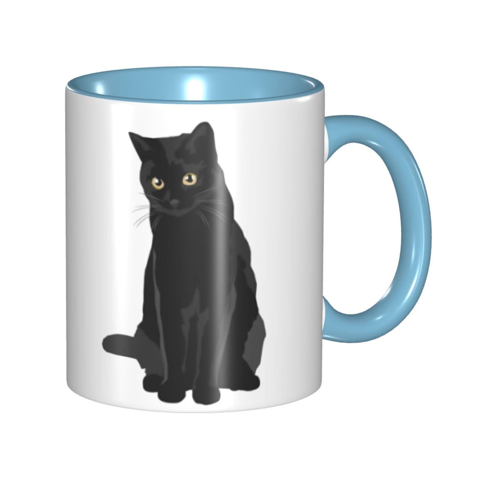Amazon.co.jp: マグカップ 黒猫 猫柄 ネコ グッズ ギフト プレゼント 
