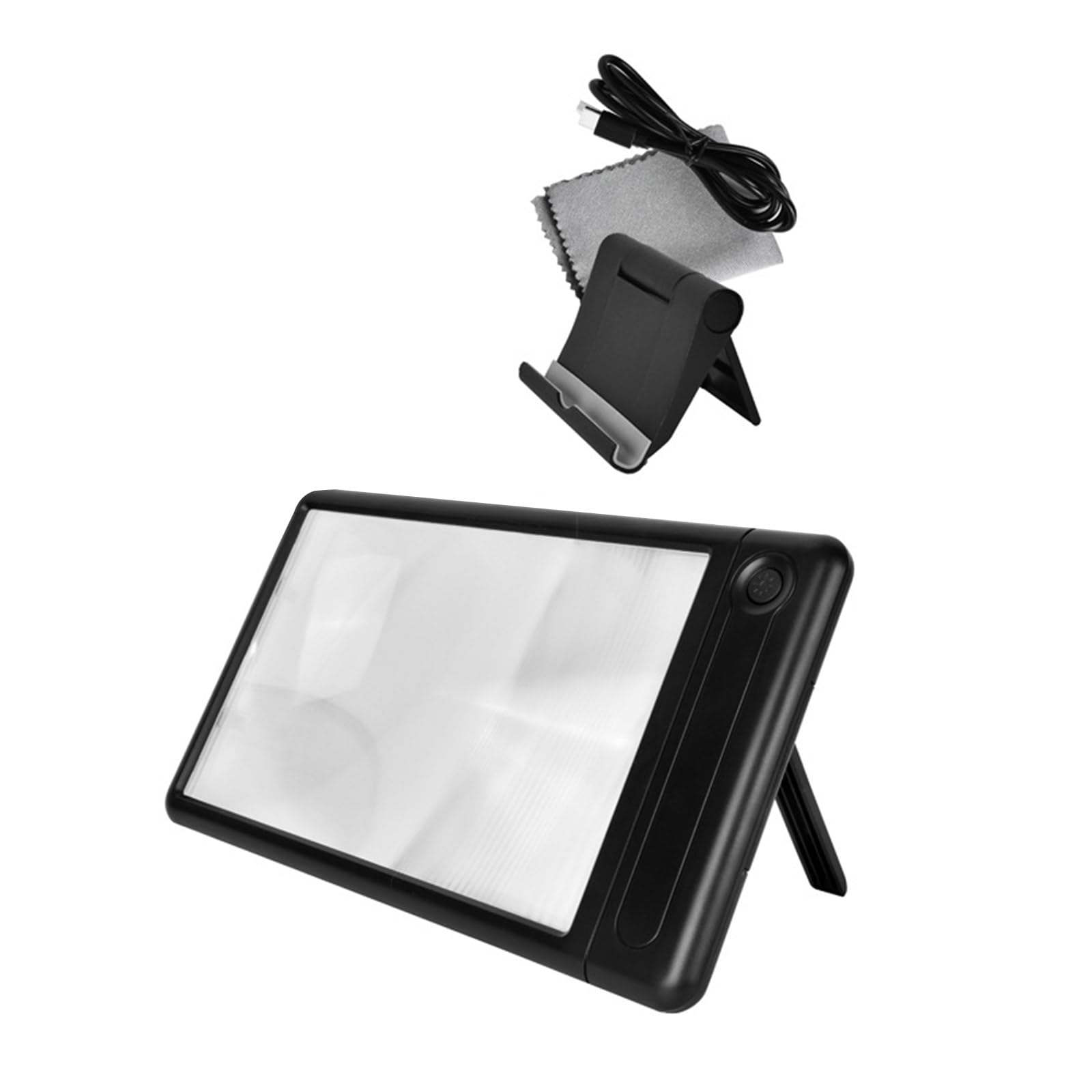 Tsophreniq Led Illuminated Magnify Glass With Stand Magnification Glass For Senior And Tasks Adjustable Brightness Page Magnifier