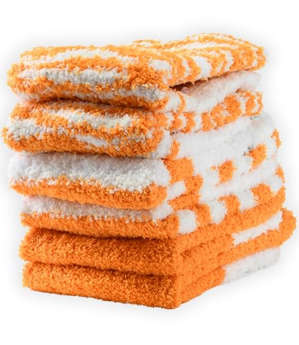 Tipi Toe Women's 3 & 6-Pairs Cozy Microfiber Soft Anti-Skid Fuzzy Crew Socks2