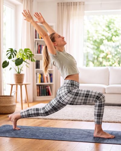 Image of TNNZEET High Waisted Leggings for Women - No See Through Tummy Control Cycling Workout Yoga Pants with Pockets Reg & Plus