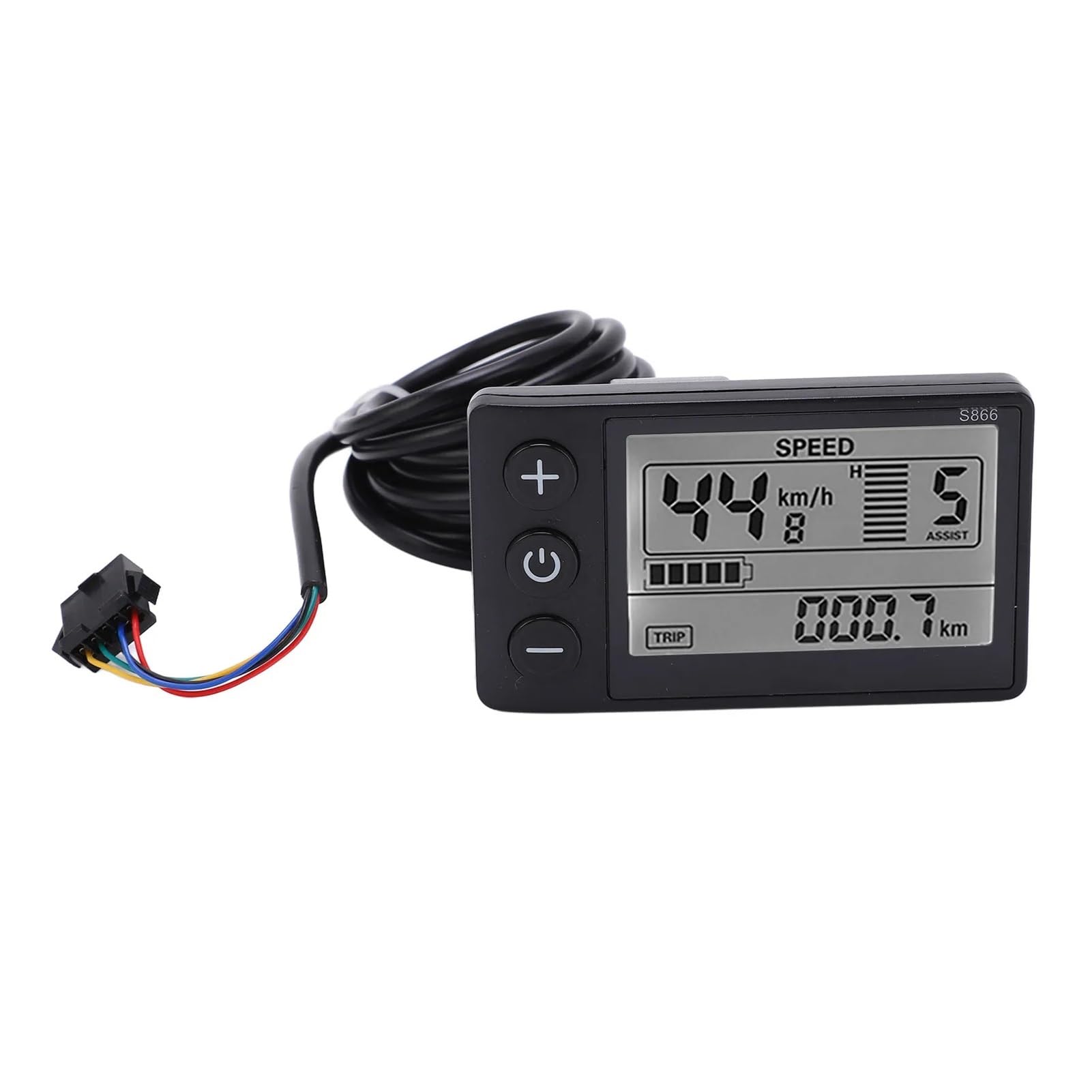 Wyświetlacz Roweru Elektrycznego, S866 Elektryczny Miernik LCD Z Wyświetlaczem 24V 36V 48V Panel