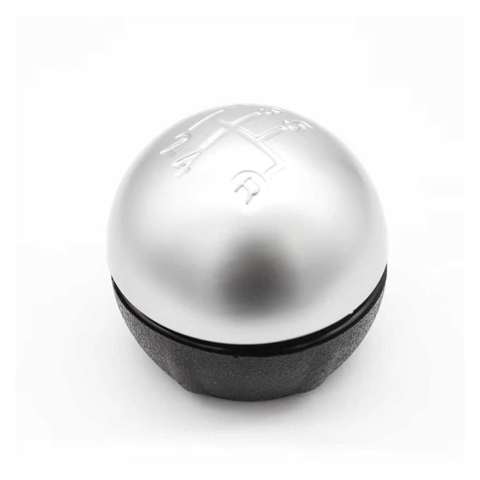 LinQianBhD Car Gear Shift Knob for Fiat 500 for 500c 2012 2013 Black Silver 5 6 Speed Car Shift Knob Gear Auto Accessories(Silver 6 Speed)