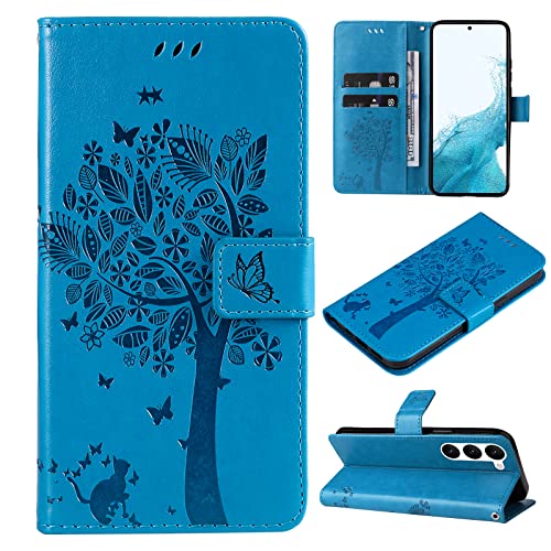 Fatcatparadise Coque pour Samsung Galaxy S23 Plus Core, Antichoc TPU Housse Cuir Flip Case...