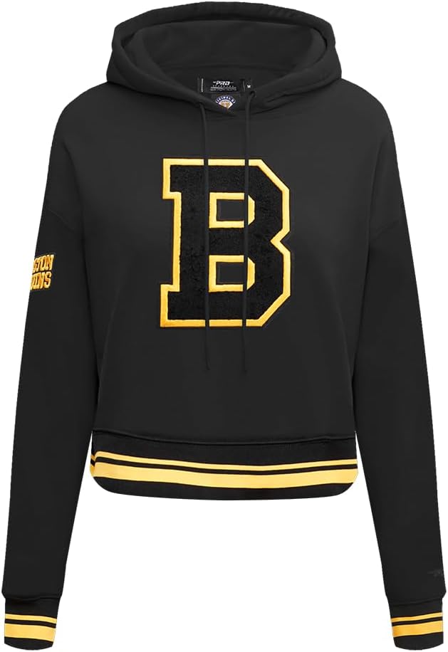 Womens NHL Retro Classics Brushed Back French Terry Cropped Pullover Hoodie