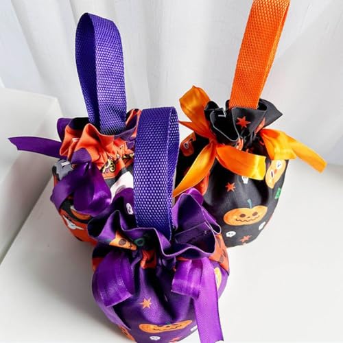 Sacs à bonbons Halloween réutilisables : la solution anti-déchirure avec cordon de serrage