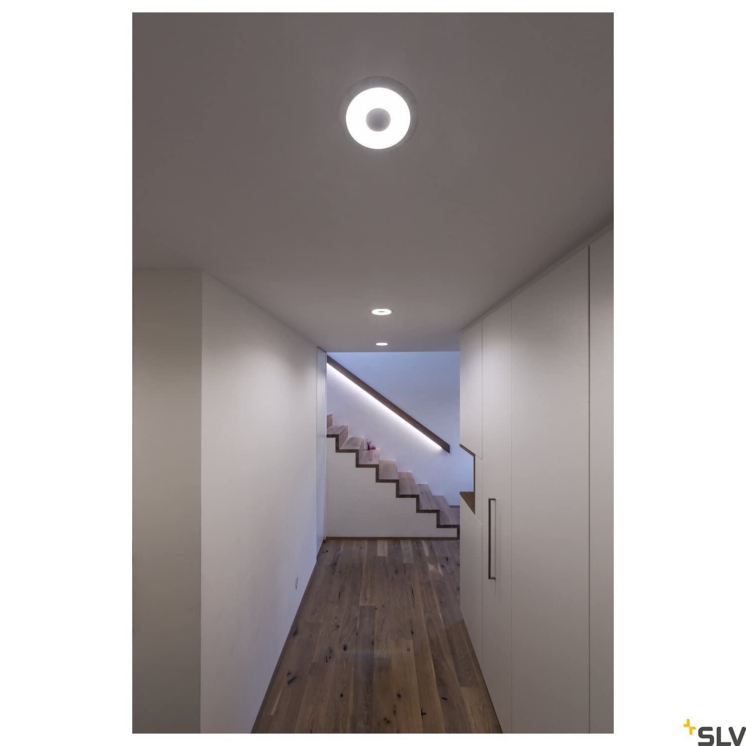 SLV OCCULDAS 14 | Einbauleuchte, Innenbeleuchtung, Deckeneinbauleuchte, LED Spots, Fluter, Deckenstrahler, Deckenleuchte | LED Inside, 3000K, indirekt, weiß, max. 15W