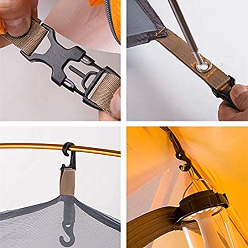 Carpa portátil ultraligera para 1 persona color naranja miniatura 4