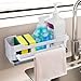 Tufa Spülbecken Organizer, Sink Organizer Hängend Ohne Bohren, Spülorganizer Küche, Schwammhalter Küche mit Abflusspfanne und Haken, Spüle Organizer für Badezimmere und Küche, Weiß Organizer,Auto günstig Kaufen-Tufa Spülbecken Organizer, Sink Organizer Hängend Ohne Bohren, Spülorganizer Küche, Schwammhalter Küche mit Abflusspfanne und Haken, Spüle Organizer für Badezimmere und Küche, Weiß