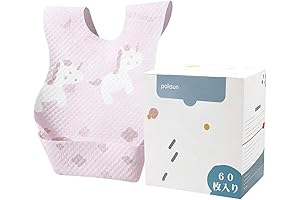 Disposable Travel Bibs for Toddlers Pack of 60 Leakproof Baby Bibs – Unicorn