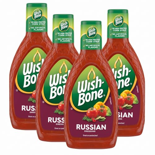 Wish-Bone Russian Salad Dressing, 15 FL OZ (Pack of 4)