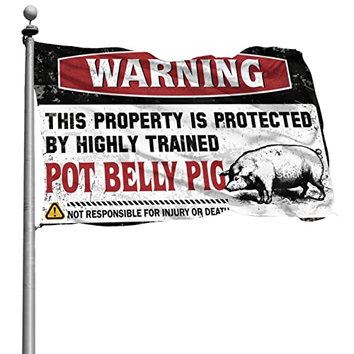 Drapeaux pour chambre de filles Abipuir humour cochon 152x244 cm grand format déco