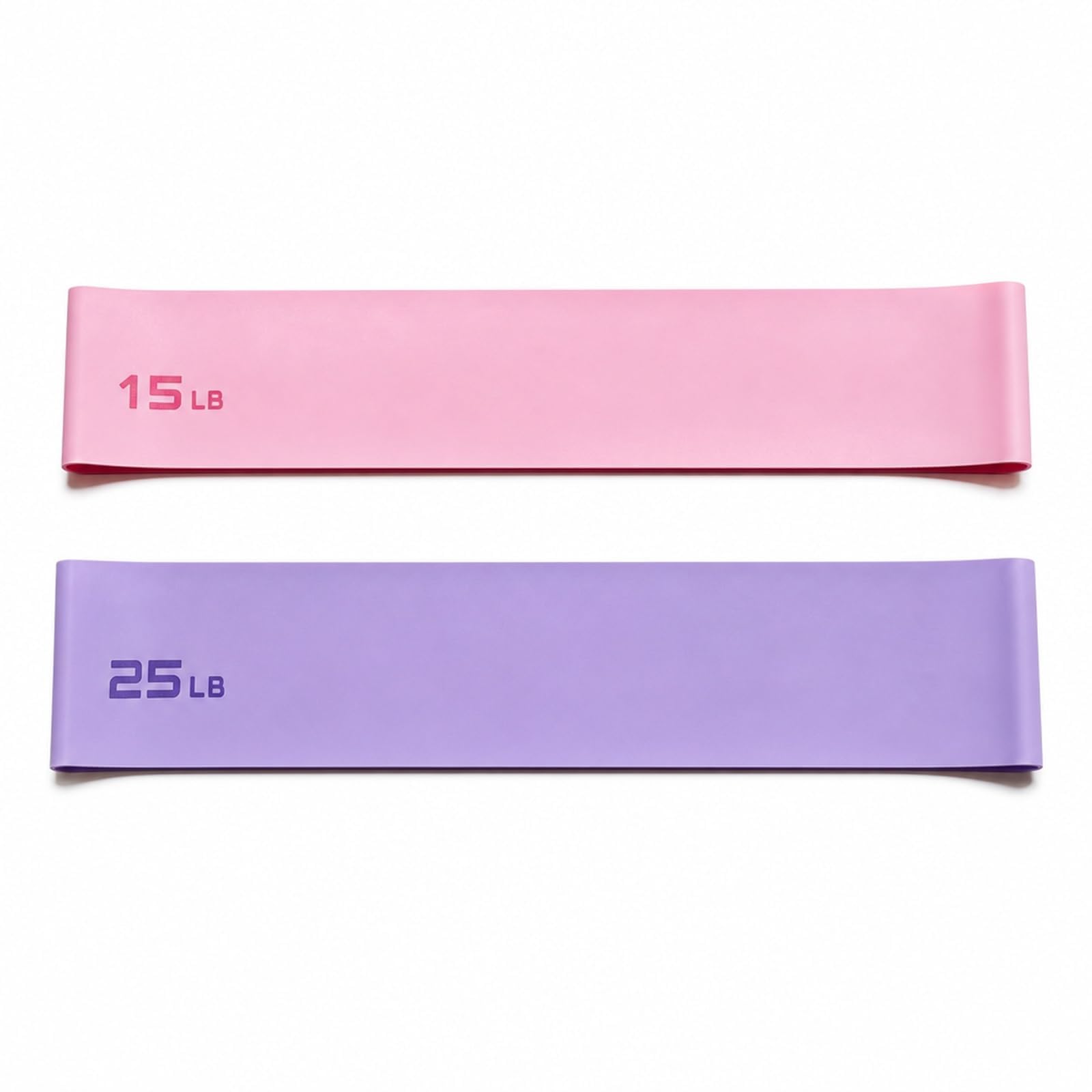 2PCS Loop Resistance Band, Tension Levels Fitness Bands, Sakura Pink 15 lbs, Lavender Purple 25 lbs, for Home Training and Daily Exercise-picture-18