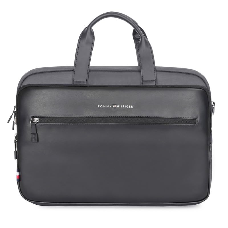 Image of Tommy Hilfiger Laptop Backpack For Men, Blue, One-Size, Prophecy | Travel and Office Bagpack of Men
