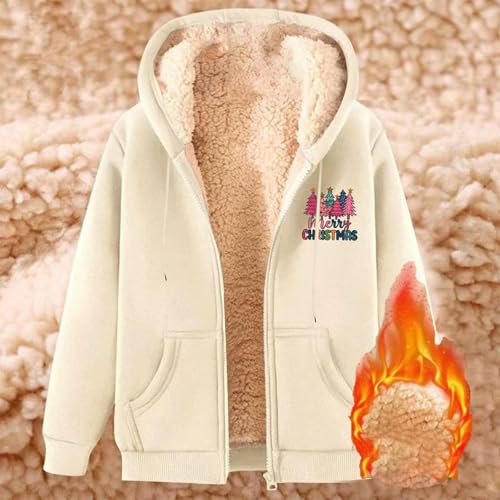 Womens Jacket Christmas Long Sleeve Coats Trendy Winter Clothing - image 3