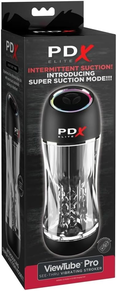 PDX Elite Viewtube Pro product packaging, showing the device inside its retail box.