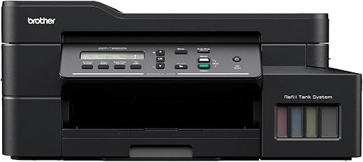 Brother DCP-T820DW Printer – Auto Duplex Printing, Print, Scan, Copy, ADF, WiFi/LAN/USB, Print Up To 15K Pages In Black And 5K In Color Each For…