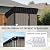 5x3Ft Outdoor Storage Shed Cover & Metal Garden Shed Cover - 640D Oxford Fabric, Weatherproof, Dustproof, Elastic Hem for Secure Fit, Includes 8 Reinforced Silicone Corner Guards (Cover Only)