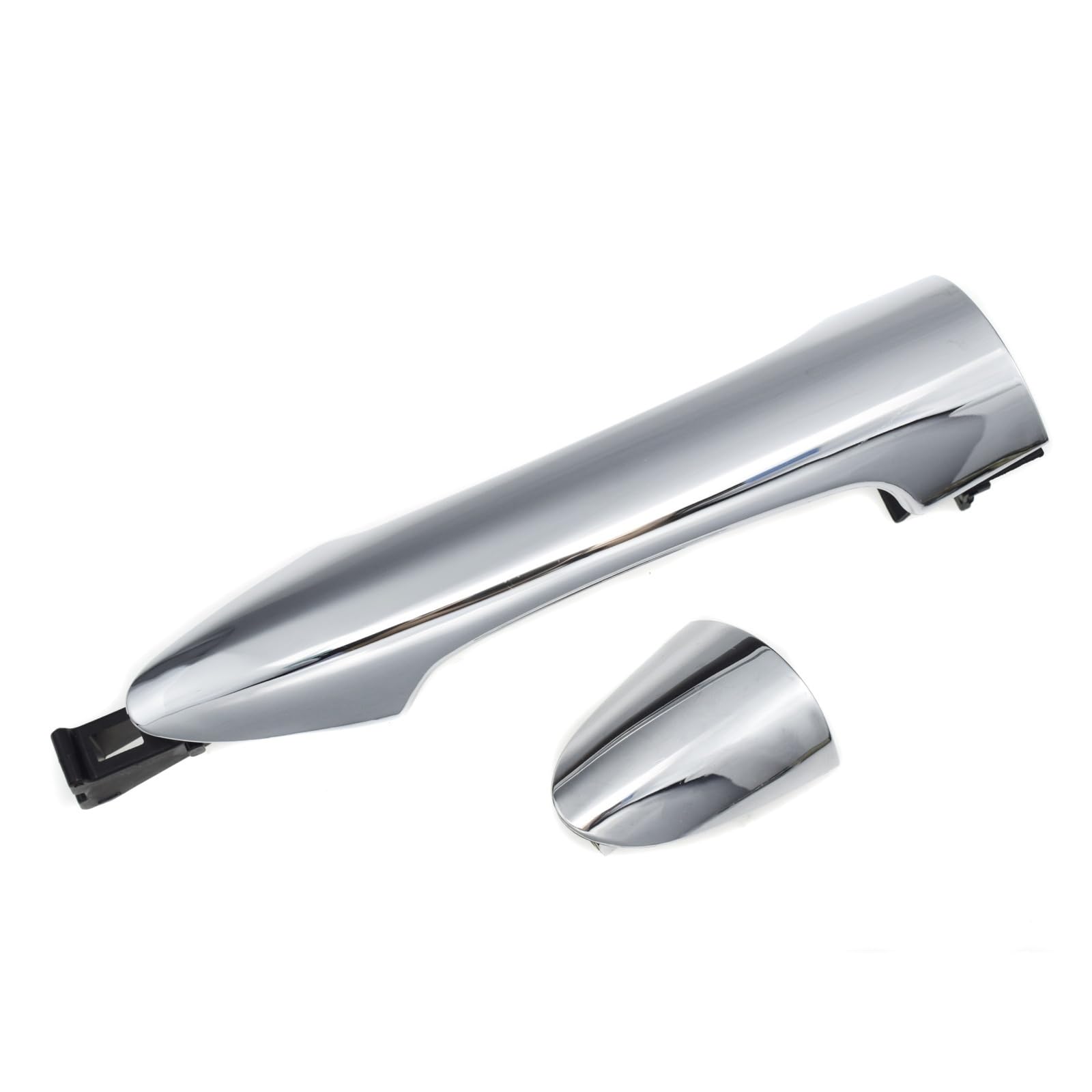 Kpuwers Rear Right Side Exterior Door Handle Chrome Black Exterior Door Handle 82651-1Y000 82661-1Y000 83651-1Y000 83661-1Y000 For Kia For Picanto For Morning 2011-2016 Handles Replacement(Rear Right Side)