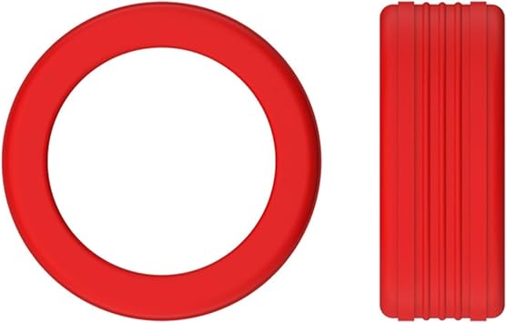 Silicone for Protective Cover for Oura Ring Gen 4/3 Anti-Scratch Lightweight for custom Fit Accessory Multiple Colors Available, Elastic Ring Case Protector for Gym and Working OutS4/5/6/7/8/9 Red