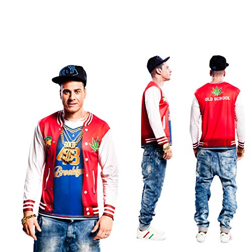 Yijja Fast Fun - Rapper, camiseta de manga larga para adultos, talla S (Charm Kingdom YJ00050)