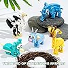AYGXU 30 Pack Valentines-Day Gifts for Kids classroom-building blocks,valentines-day cards with Animal Blocks for Boys Girls,Class Valentines Gifts Exchange, Party Favors.Valentines goody bag filler #5