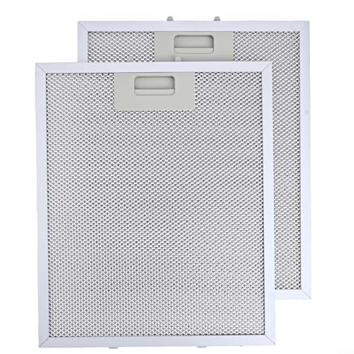 ZiStarlilife 2 filtros de campana extractora de metal para campana extractora de grasa de 30 cm x 25 cm, filtro de ventilador extractor de aluminio de 5 capas para campana extractora RANGEMASTER