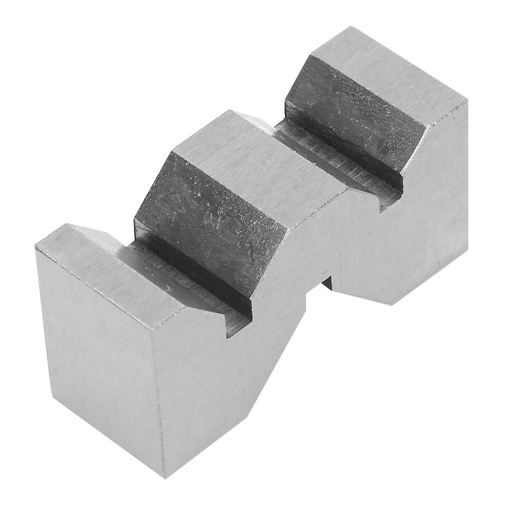 2pcs V-block En Acier Au Carbone, Fraisage De Bloc D'angle En V Type V-block 50mm En Acier Au Carbone De Haute Précision Pour Mesure De Plate-forme