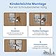 LIVING-TEC ® Scharniere Reperaturplatte 4er Set – Scharnier Reperaturset mit 4 Stahl-Platten und 48 Schrauben – Kein Bohren nötig – Hochwertige Schrank-Scharniere Reparaturplatte für Topscharniere