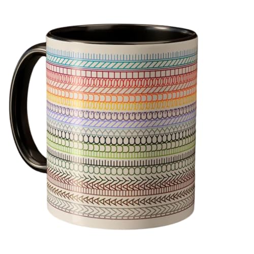 Kenmohuo Hidden Message Coffee Mug Reveals FTS from Side View (Funny Text Surprise) 11oz Ceramic Cup CupOptical Illusion Office Mug for Desk Sarcastic Black Humor Gift for Stressed Coworkers