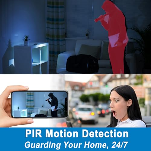 WKX W-B2 Mini Indoor Security Camera, 100-Day Standby Time, Magnetic Mount, 2K Color and B&W Night Vision, Built-in Wi-Fi Hotspot, PIR Motion Detection, for Home/Office/Car/Pet by WKX - Image 8