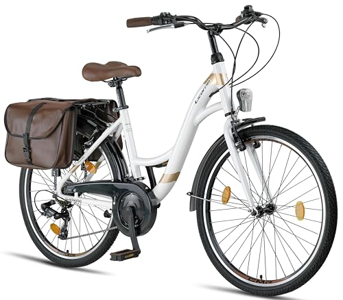Materiali di alta qualità: la bicicletta ha un telaio in alluminio robusto e resistente, in modo da poter utilizzare la bicicletta in qualsiasi situazione. Inoltre, la bicicletta è premontata all'85% e dopo una breve regolazione dei freni e delle marce, puoi iniziare subito a pedalare.