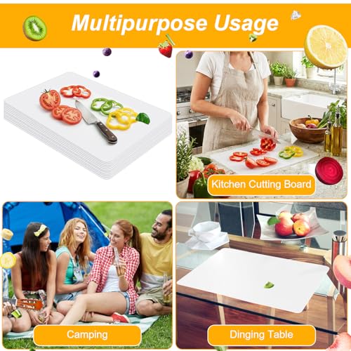 Juego de 25 Tablas de Cortar Plásticas Flexibles Transparentes miniatura 7