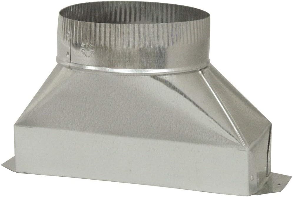 Deflect-O Galvanized Transition 3-1/4 " X 10 ", 6 ", 6 " Dia
