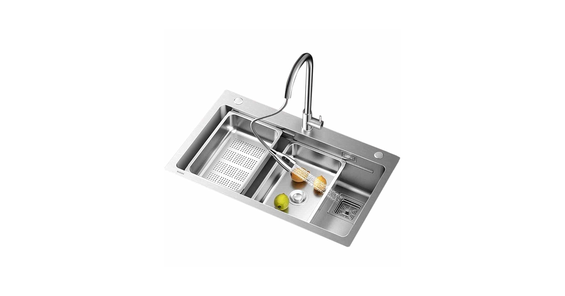 大型ステンレスシンク Amazon.co.jp: 蛇口、水盤、排水盤、縦樋付き大型シルバーキッチンバー