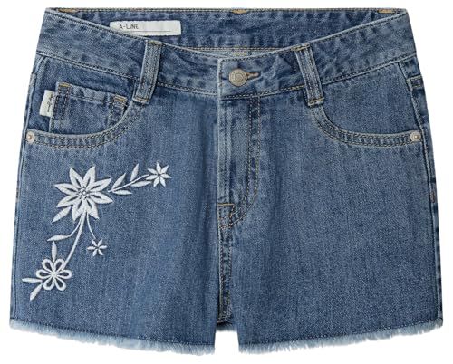 Short Pepe Jeans Patty floral pour fille coupe évasée à taille haute