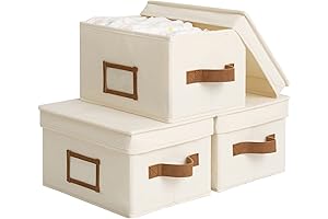 StorageWorks Decorative Storage Baskets for Shelves