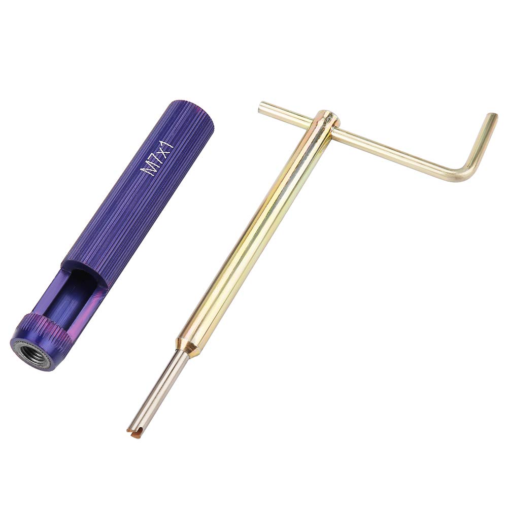 M7*1.0 Portable Strength Thread Repair Tool Kit, Thread Repair Kit, for Cutting External and Internal Threads Outdoor, Leather, Bag, Shoes, Canvas