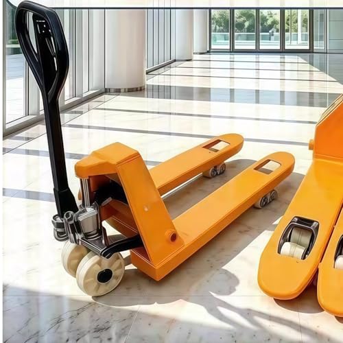 Martinetto idraulico per pallet, capacità 2000 kg, carrello manuale manuale per spazi ristretti, movimentazione di materiali pesanti con ruote in acciaio resistente