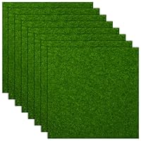 8 Stück Kunstrasen Miniaturgarten 15 X 15 cm Kunstrasen Outdoor Rasen Teppich Kunstrasenmatten Balkon Miniatur Ornament Zum Basteln Deko Mini Garten Kunstrasens Verzierung Moos DIY Dekorationen