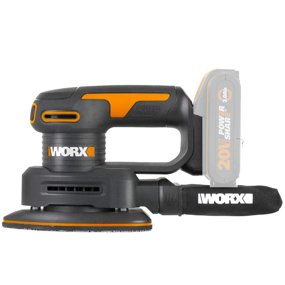 WORX WX822.9 Multilijadora 20V PowerShare - Sin batería ni cargador | Sistema recolector de polvo | sistema de fijación por velcro | ajuste fácil y rápido