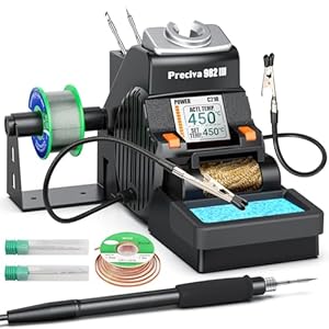 Preciva 982 III soldeerstation, precisie-soldeerstation, 40 W vermogen, instelbare temperatuur 90 – 450 °C, voor uiterst subtiel afgewerkte werkzaamheden, snel opwarmen en onmiddellijke start voor