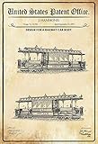 neu & original verpackt NWFS Patent Entwurf für einen Eisenbahnwagen Blechschild Metallschild Schild Metal Tin Sign gewölbt lackiert 20 x 30 cm